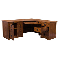 74" Mission Wedge Desk