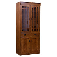 Bookcase w/ Glass - 1/4 White Oak
