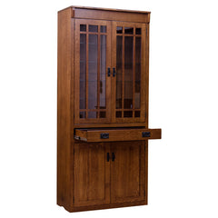 Bookcase w/ Glass - 1/4 White Oak