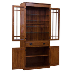Bookcase w/ Glass - 1/4 White Oak
