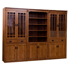 Bookcase w/ Glass - 1/4 White Oak