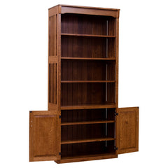 Mission Spindle Bookcase w/ Doors