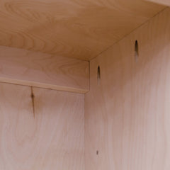 Contemporary Bookcase - Natural Finish