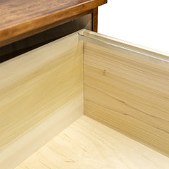 Traditional 4-Drawer Brown Maple Lateral File Cabinet