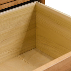 Traditional 4-Drawer Brown Maple Lateral File Cabinet