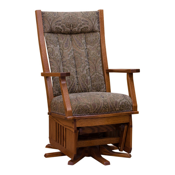 Mennonite Swivel Rocker Mission Swivel Glider Rocker | Barn Furniture