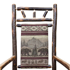 Hickory Rocker w/ Upholstered Back
