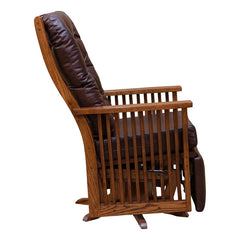 Swivel Rocker Glider w / Leather