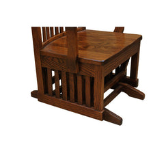 Amish Mission Wood Seat Arm Glider