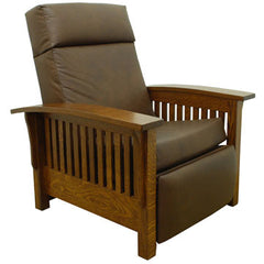 Amish-Made Morris 36" Wide Leather Recliner