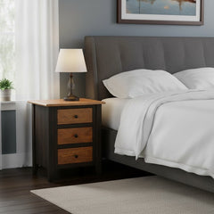 Sierra 3 Drawer Nightstand