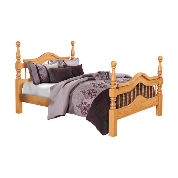 Heirloom Crown Spindle Bed King Barn, Spindle Bed King