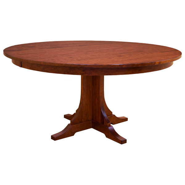 Amish Mission 60 Round Dining Table, 60 Round Dining Room Tables With Leaves