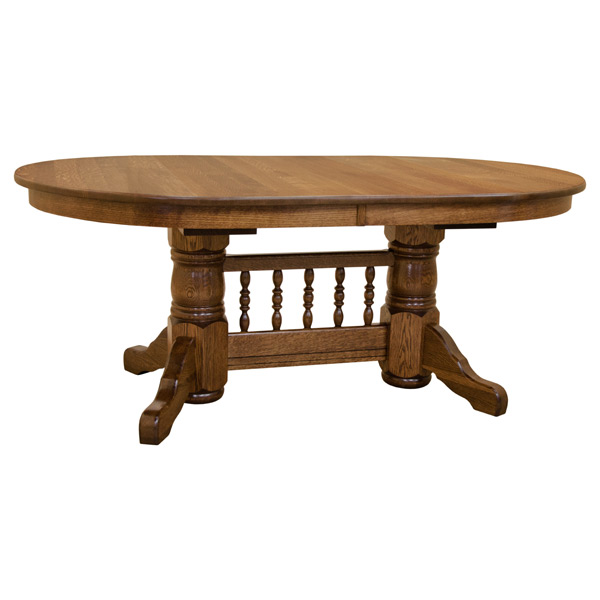 Traditional 72 Oval Dining Table W 4 Leaves Made In Usa