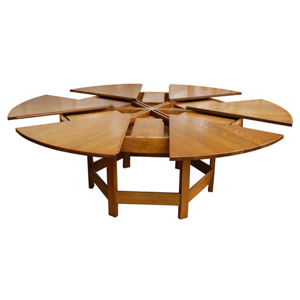Henry Greene Puzzle Table Dining, Puzzle Round Table