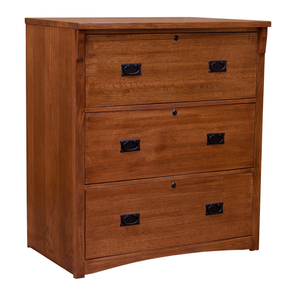 Mission 3 Drawer Lateral File Cabinet, 3 Drawer Lateral File Cabinet Wood