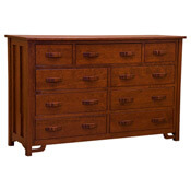 Greene & Greene 9-Drawer Dresser