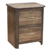  Smoke Gray 2-Drawer Cunningham Nightstand
