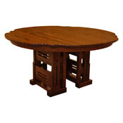 60" Round Greene & Greene Table w/ 6-Leaves