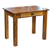 Amish Heavy 3" Legs Desk,  Brown Maple