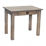 Amish Heavy 3" Legs Desk,  Character Quarter Sawn Oak 