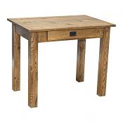Amish Heavy 3" Legs Desk,  Character Quarter Sawn Oak 