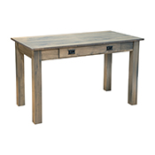 Amish Heavy 3" Legs Desk,  Brown Maple 