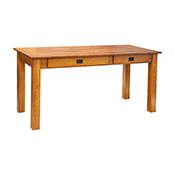 Amish Heavy 3" Legs Desk, 1/4 Sawn Oak