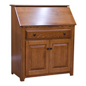 36" Amish Traditional Secretary Desk