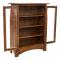 50" Aspen Bookcase With Glass Doors  