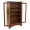 60" Aspen Bookcase With Glass Doors 