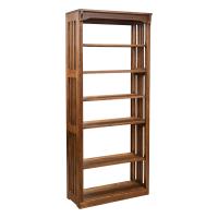 30" x 84" Solid Oak Mission Spindle Bookcases 