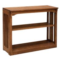 36" x 30" Solid Oak Mission Spindle Bookcases 