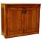36" x 30"Solid Oak Mission Spindle Compact Bookcase
