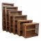 36" x 60" Solid Oak Mission Spindle Bookcases