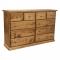 Pine 10 Drawer Dresser