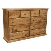 Pine 10 Drawer Dresser