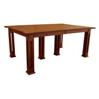 Amish Parker Oak Dining Table w/ Up to 18 Leaves