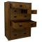 Amish Mission Pyramid 8-Drawer Chest