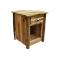 22" Amish Hickory One Drawer Nightstand w/ Opening