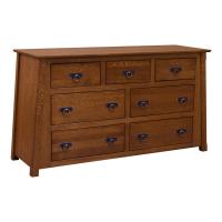 60" Amish Mission 7-Drawer Dresser