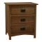 24" Amish Mission Shaker 3-Drawer Nightstand