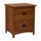 24" Amish Mission Shaker 2-Drawer Nightstand