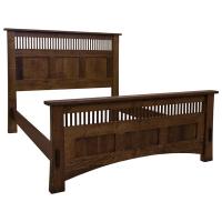 Amish Mission Dutch Spindle / Panel Bed