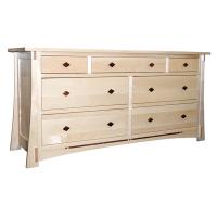 Dutch Maple 7 Drawer Dresser