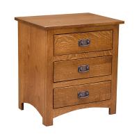 Mission 3 Drawer Night Stand