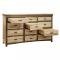 Deluxe Mission 12 Drawer Dresser