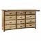 Deluxe Mission 12 Drawer Dresser