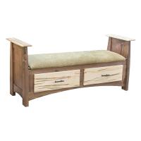 Aspen Bench with Drawers