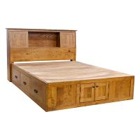 Mission Chest Bed w/ Bookcase Headboard